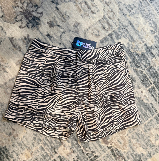 Wild Mustang Zebra Shorts