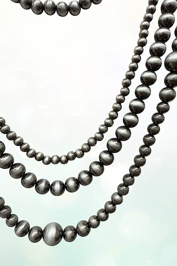 Western Navajo Pearl Layered Necklace