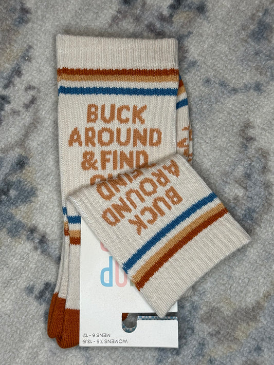 Buck Around and Find Out Western Socks