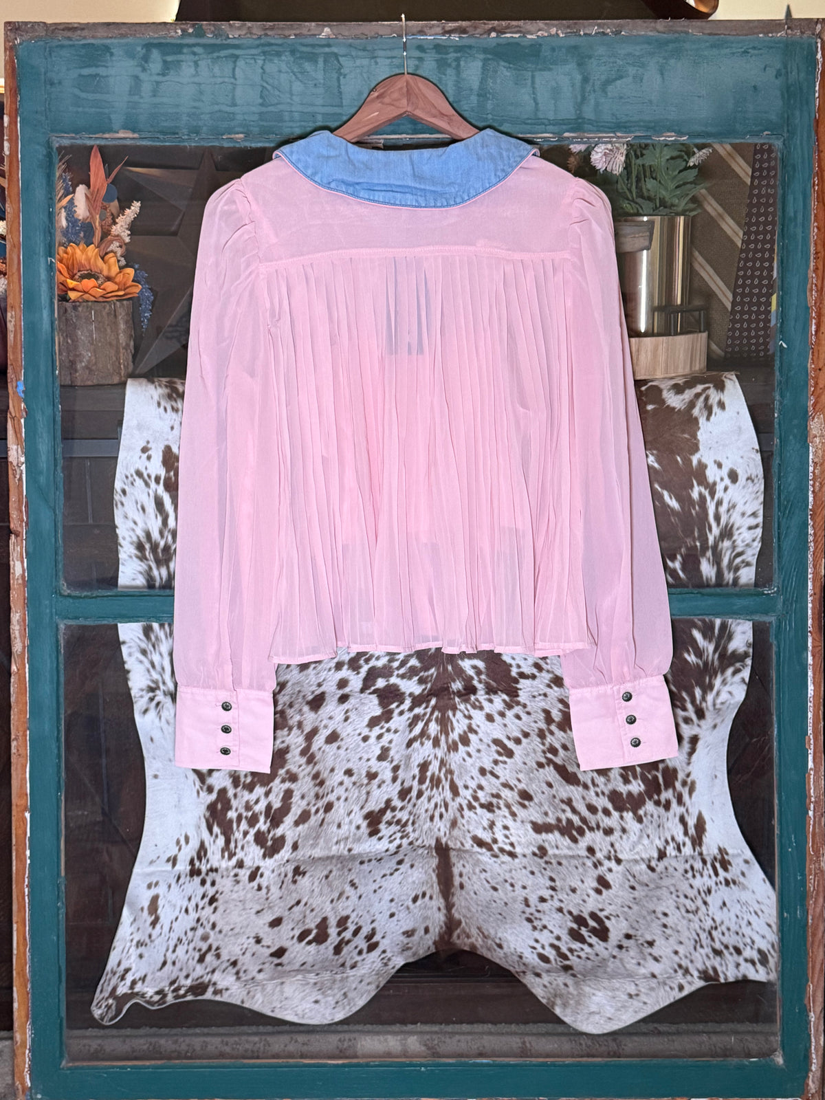 Pretty in Pink Denim Darling Top