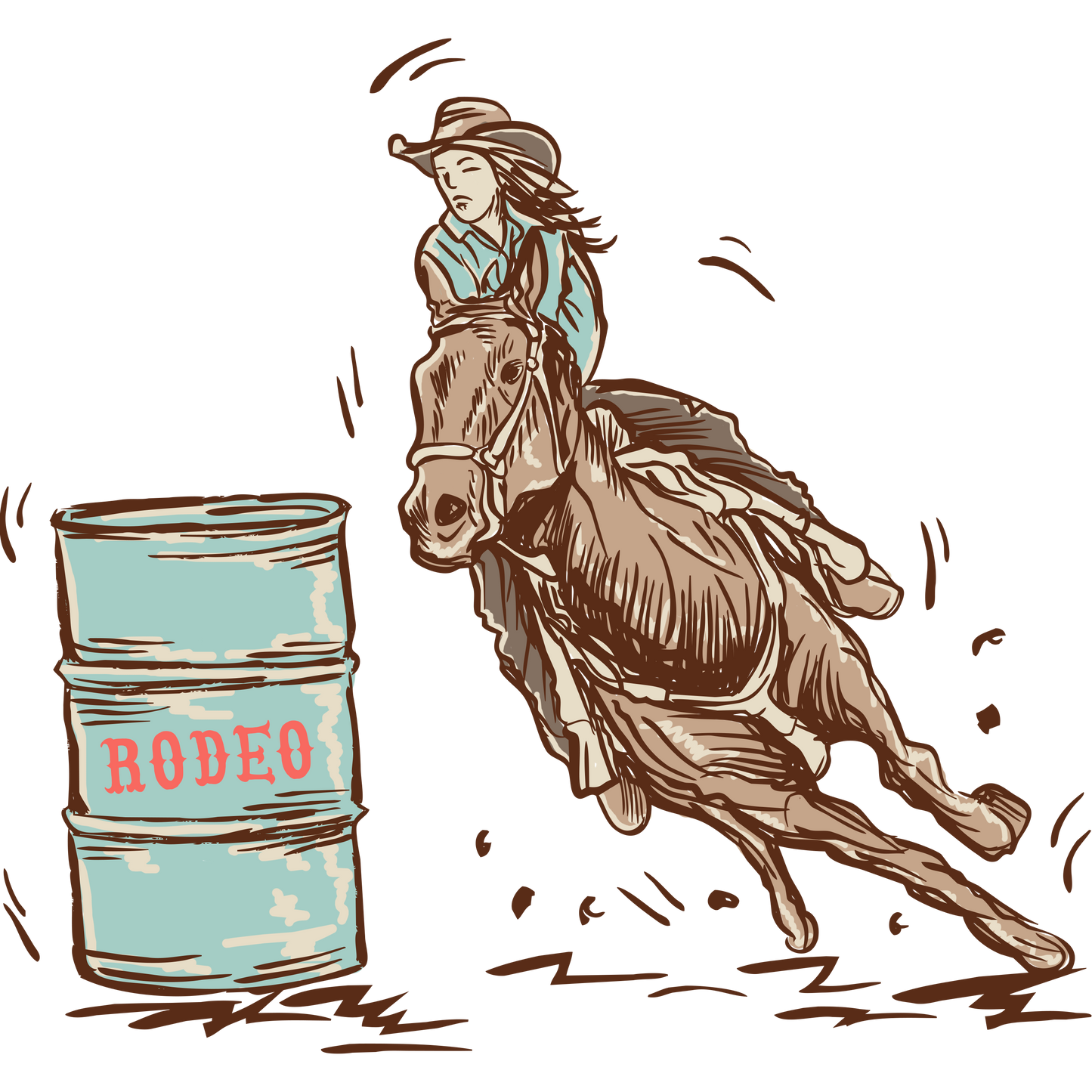 Barrel Racer Rodeo