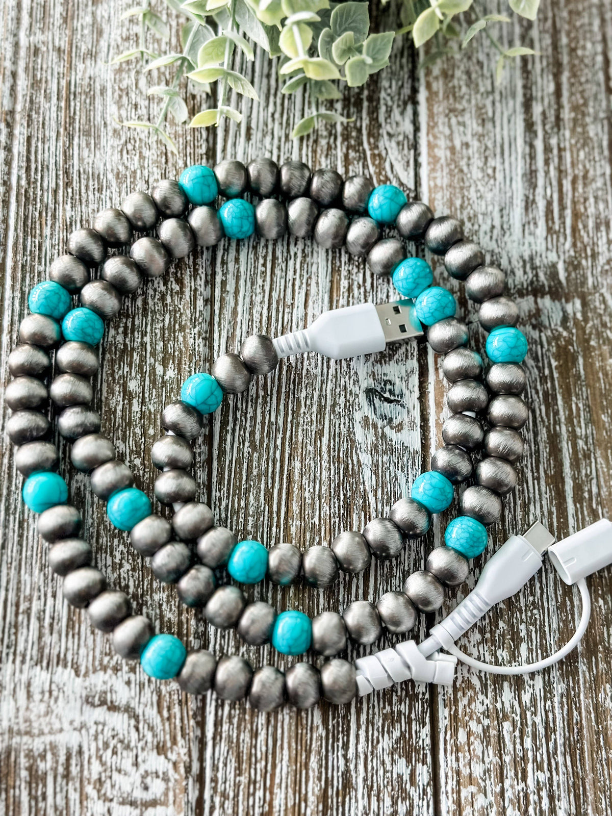 Cowgirl Connection 2-in-1 Beaded Charging Cable
