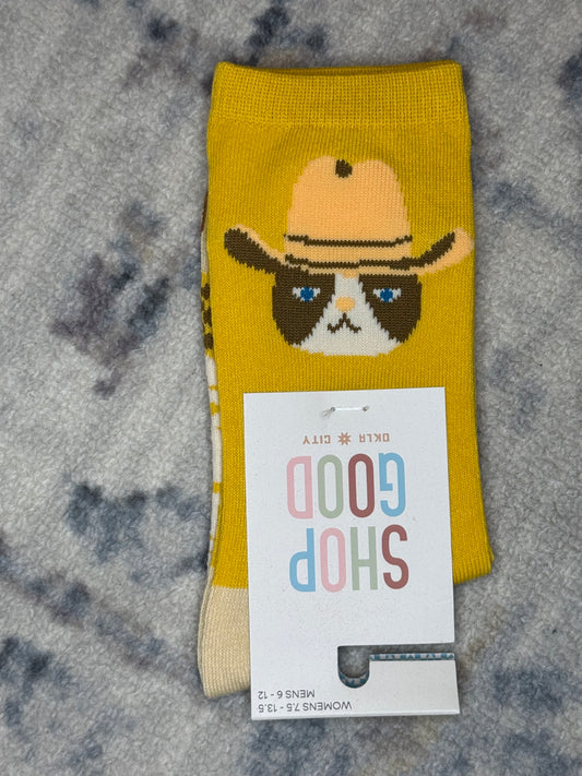 Meowdy Partner Western Socks