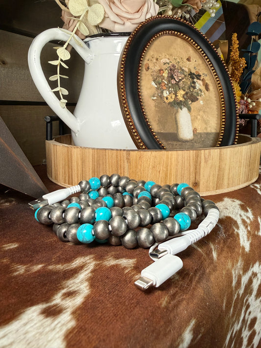 Cowgirl Connection 2-in-1 Beaded Charging Cable
