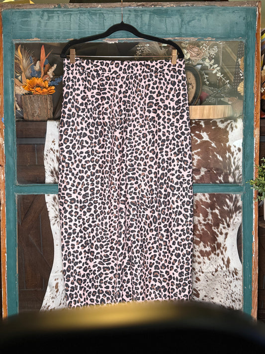 Wild Side Two-Stripe Leopard Pants
