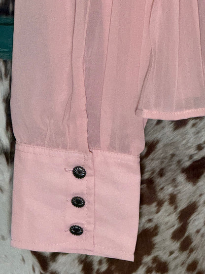 Pretty in Pink Denim Darling Top