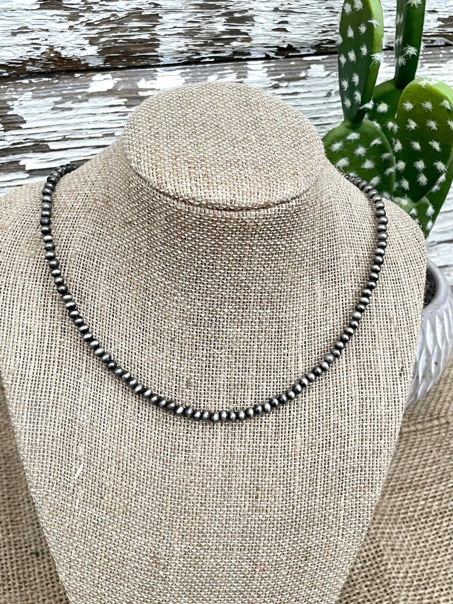 4mm Navajo Pearl Necklace