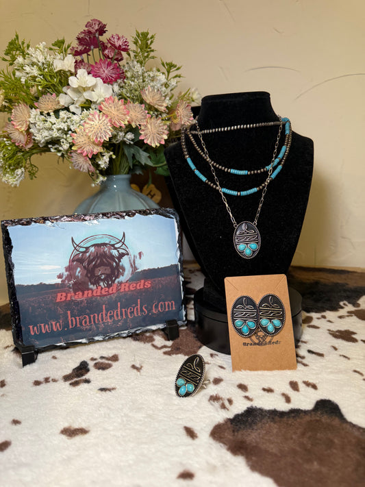 Western Boot Stitch Necklace