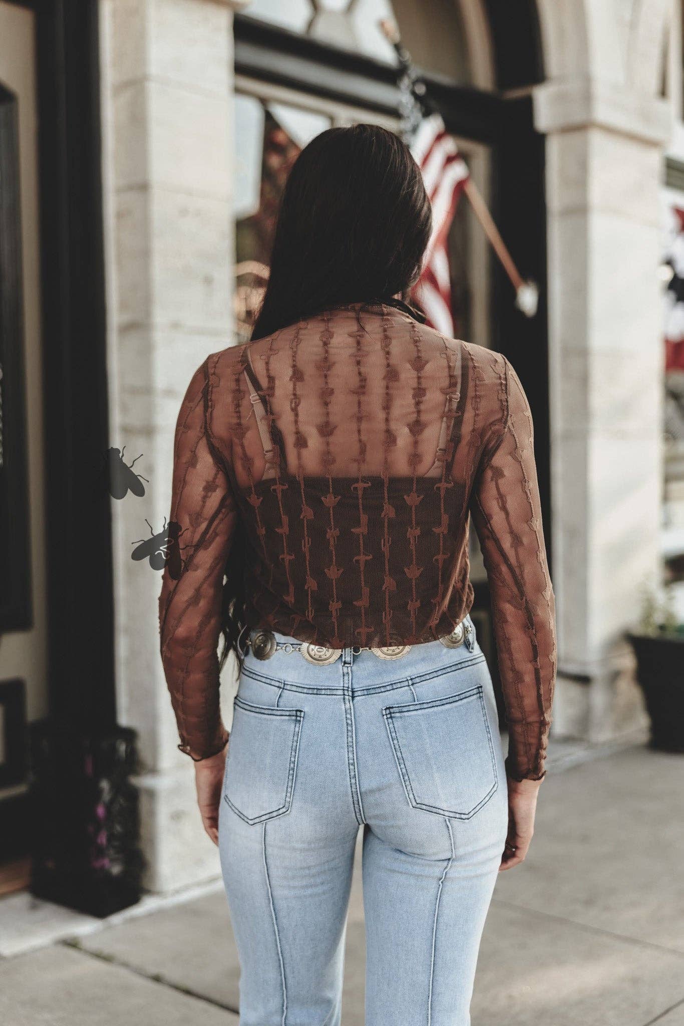 Chocolate Lariat Lace