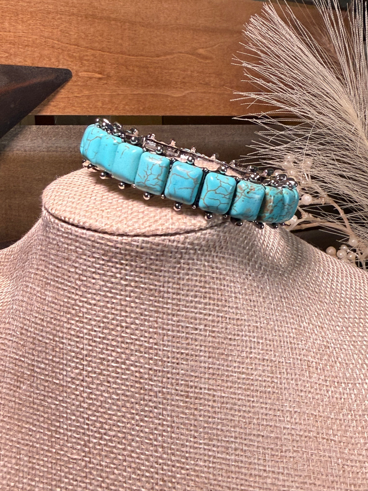 Turquoise Trail Stone Stretch Bracelet