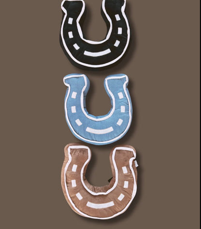 Lucky Horseshoe Throw Pillow