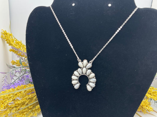White Stone Squash Blossom