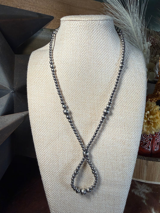 Silver Loop Lariat