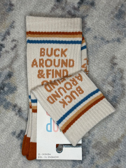 Buck Around and Find Out Western Socks