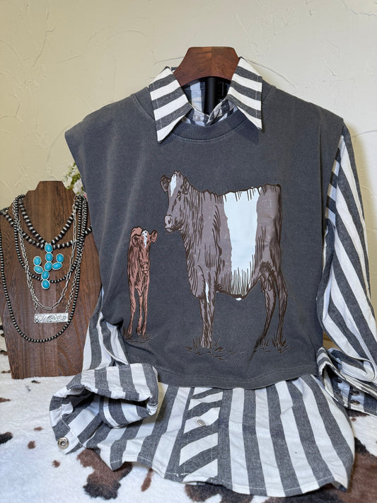 Cow Calf Pair Muscle Tank