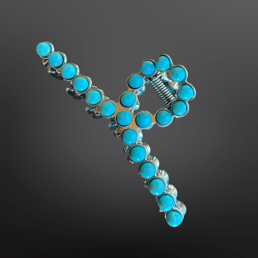 Small Turquoise Hair Clip