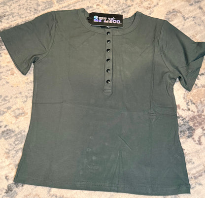 Sagebrush Henley Rib Tee