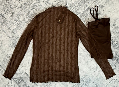 Chocolate Lariat Lace