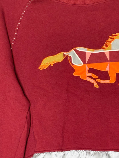 Runaway Romance Ruffle Sweatshirt