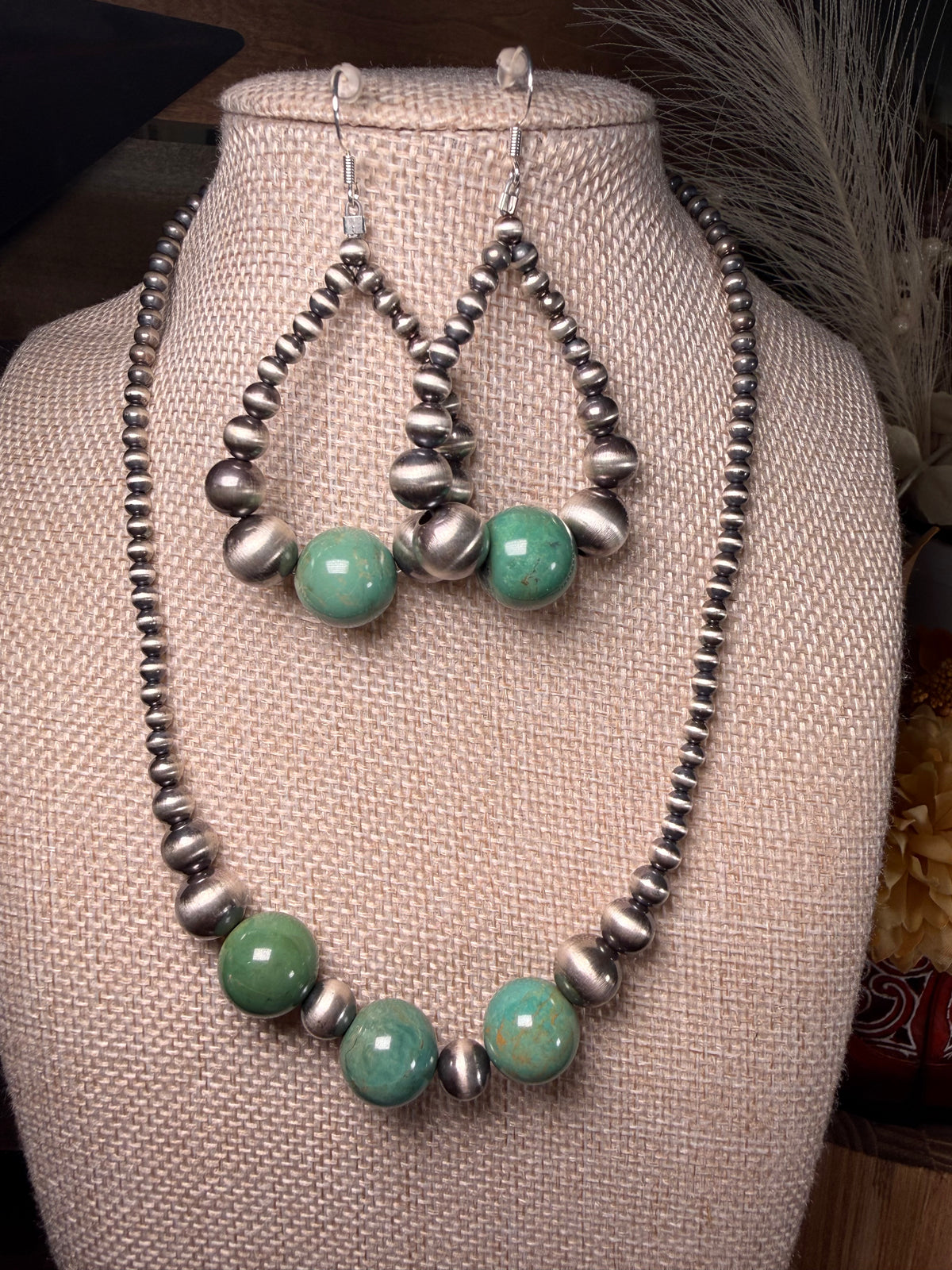 Sagebrush Sterling Silver & Turquoise Set