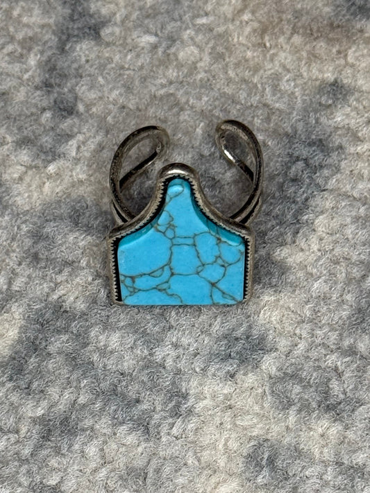 Cattle Tag Adjustable Ring