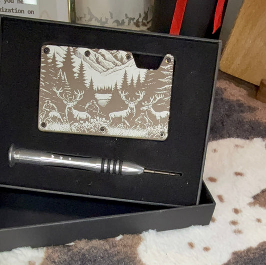 Elk Hunter Clip Wallet