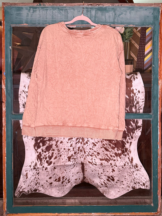 Saved by Grace Embroidered Mineral Wash