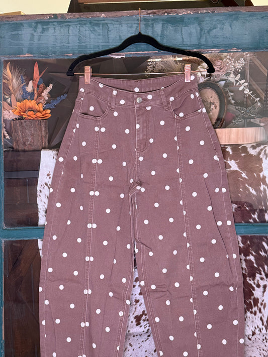 Spot On Western Barrel Jeans