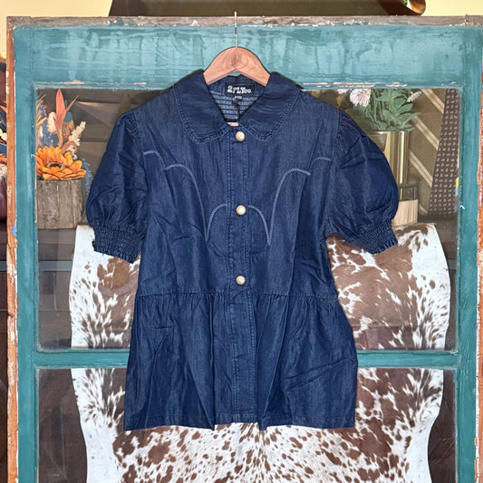 Sundown Sweetheart Denim Top