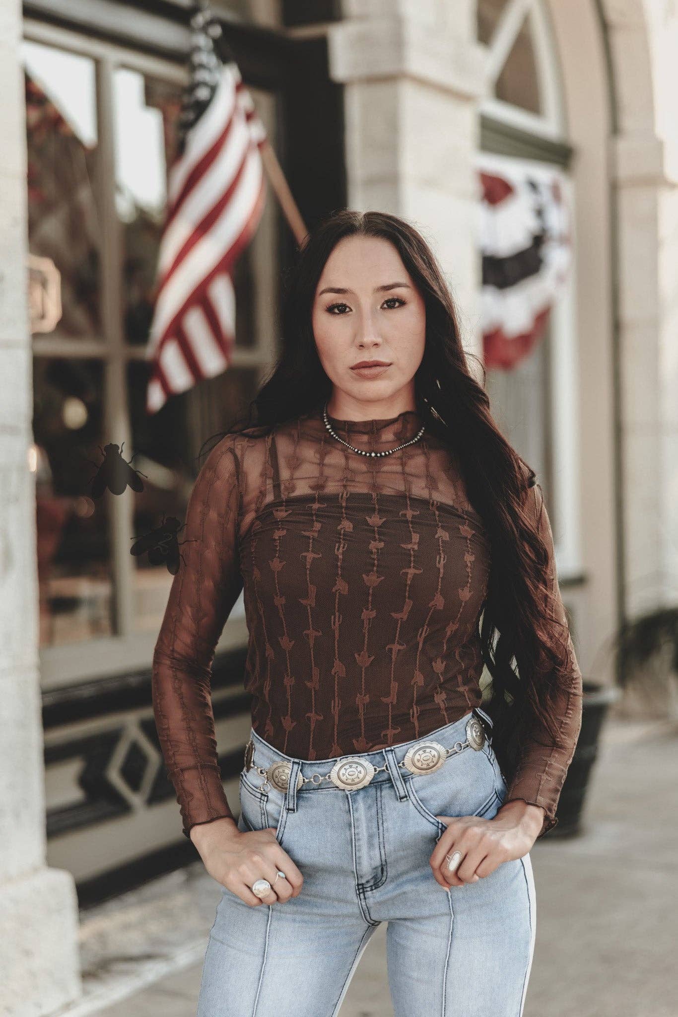 Chocolate Lariat Lace