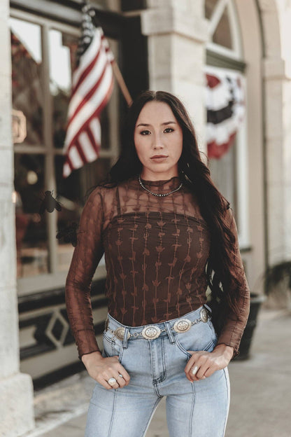 Chocolate Lariat Lace