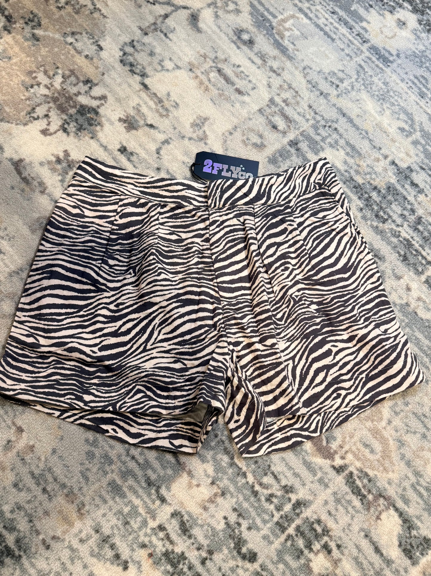 Wild Mustang Zebra Shorts