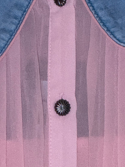 Pretty in Pink Denim Darling Top