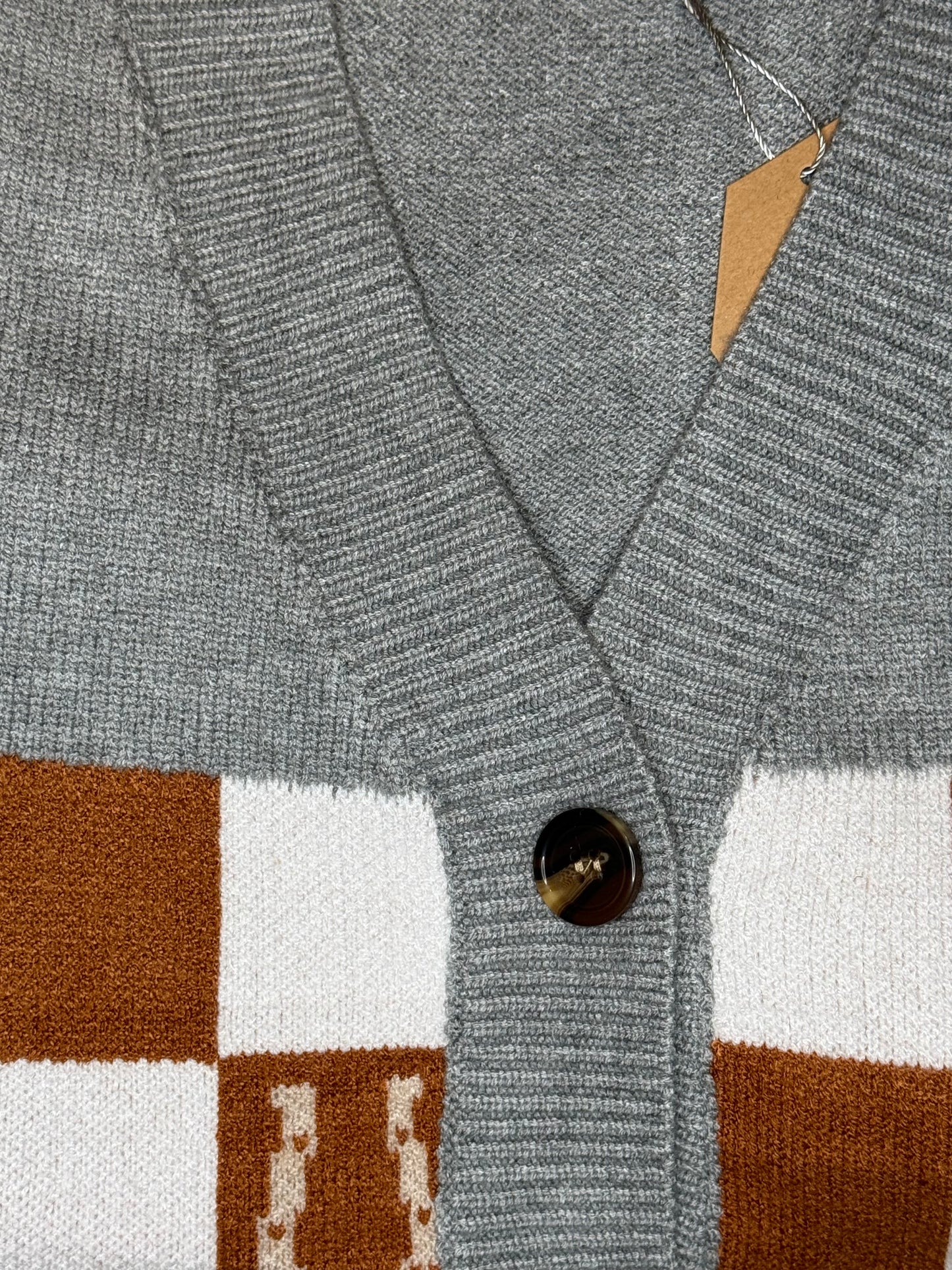 Western Checkered Sweater Vest