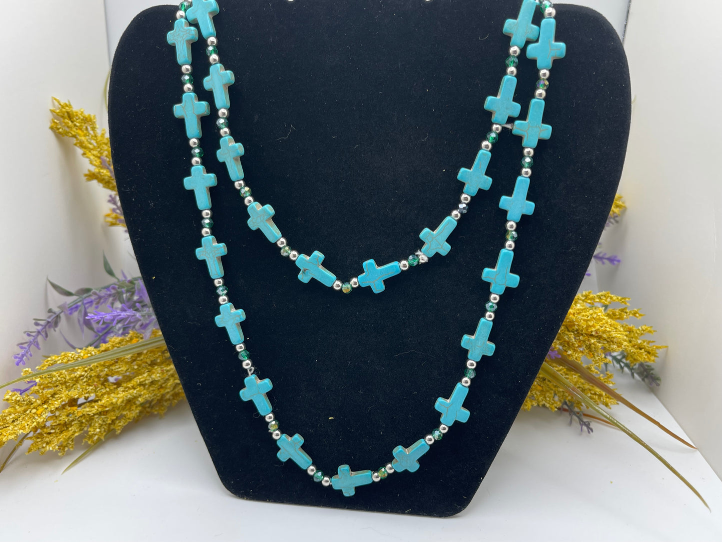 Turquoise Cross Beads