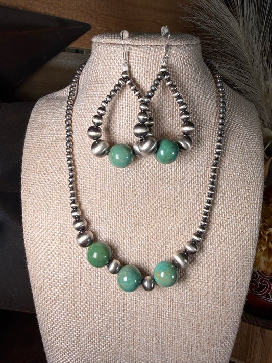Sagebrush Sterling Silver & Turquoise Set