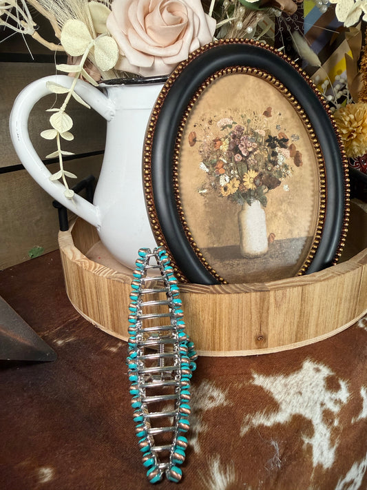 Western Navajo Pearl Inspired Hair Clip