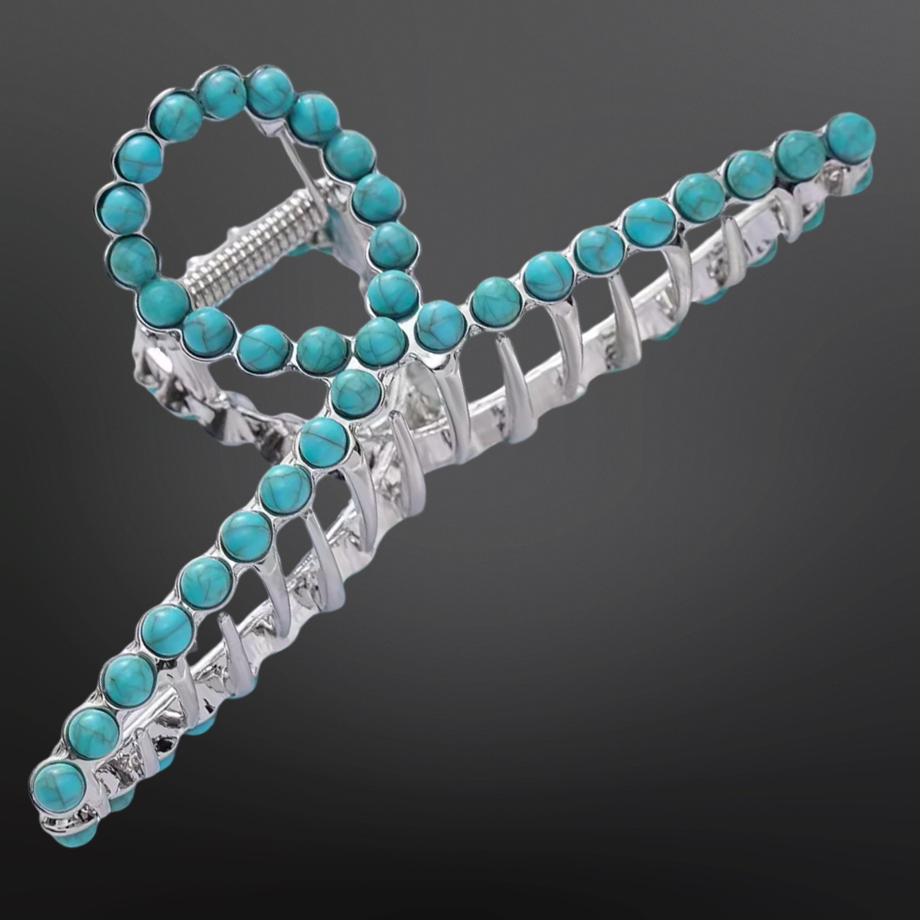 Small Turquoise Hair Clip