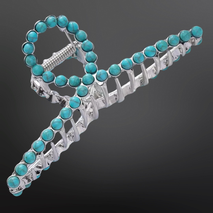Small Turquoise Hair Clip