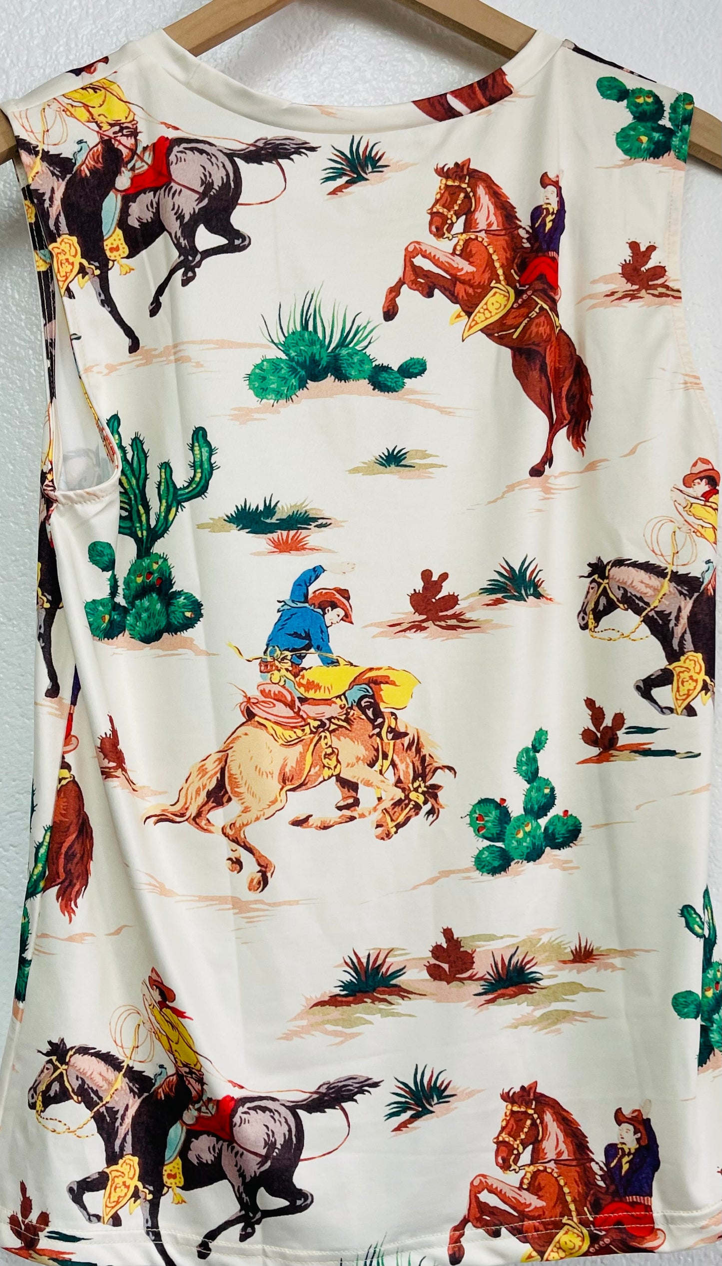 Vintage Western Sleeveless Top