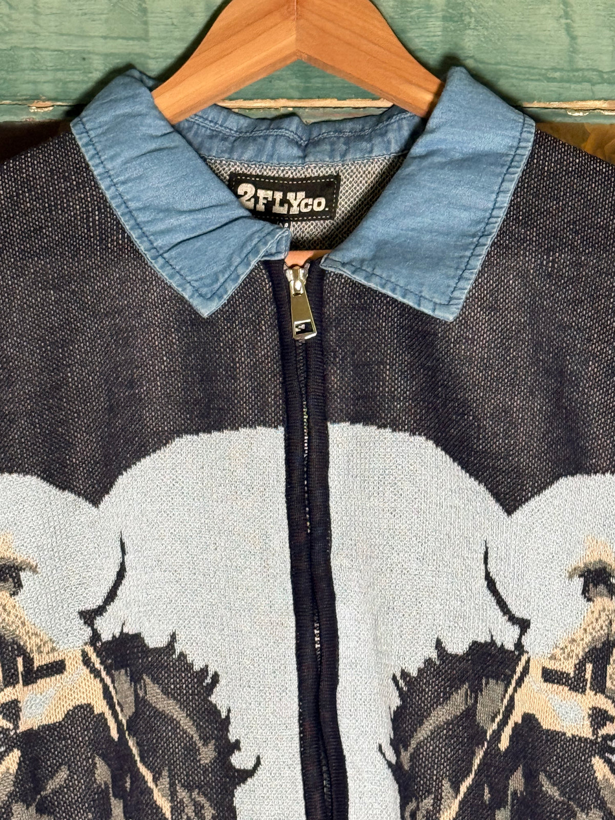 Ride ’Em Cowboy Knit Zip-Up