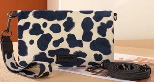 Wrangler Cow Print Clutch/Crossbody