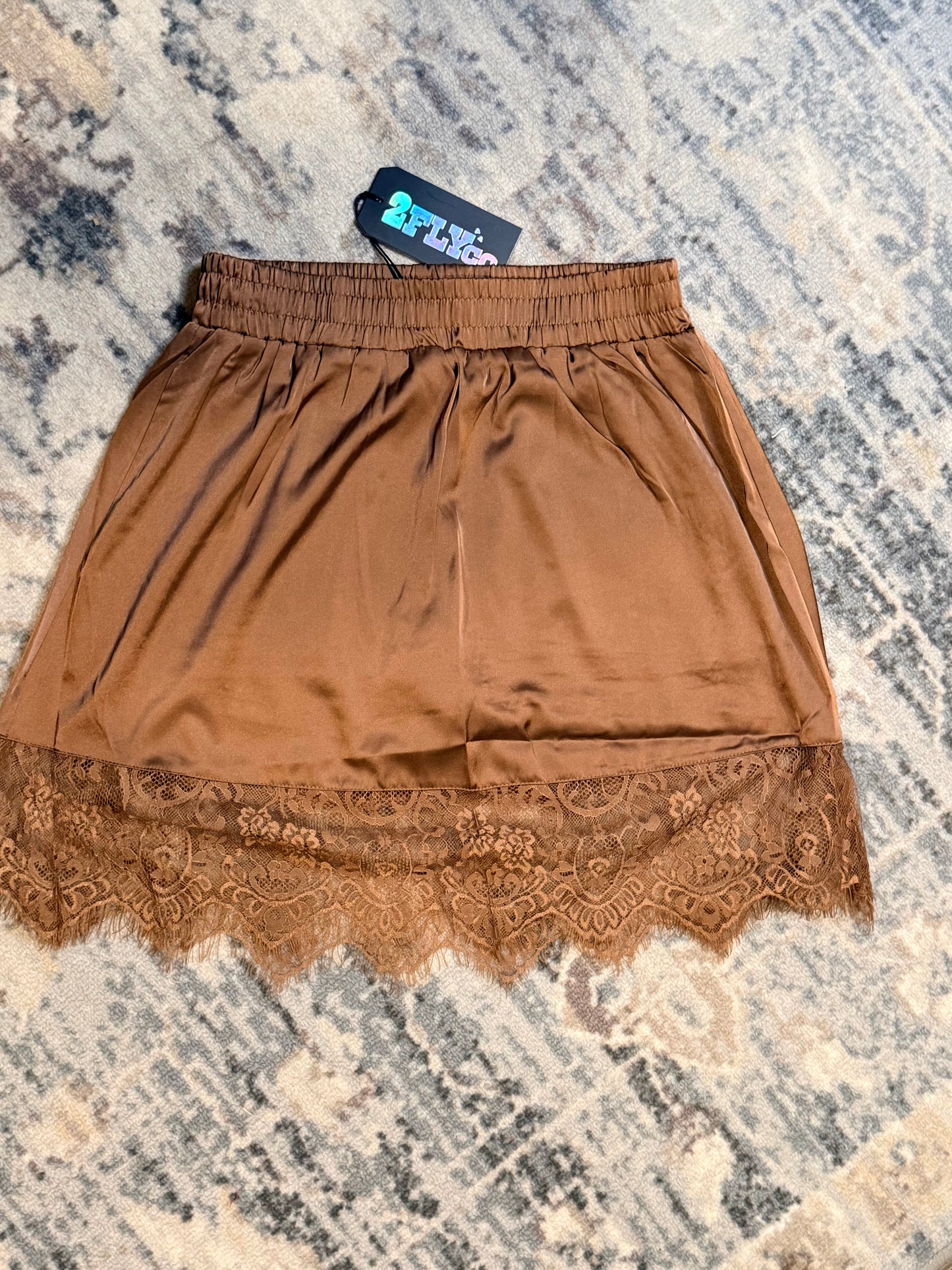 Whiskey Nights Lace Slip Skirt