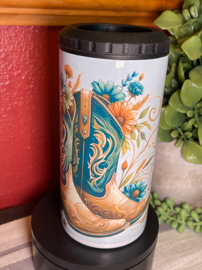 Boots and Flowers Cooler