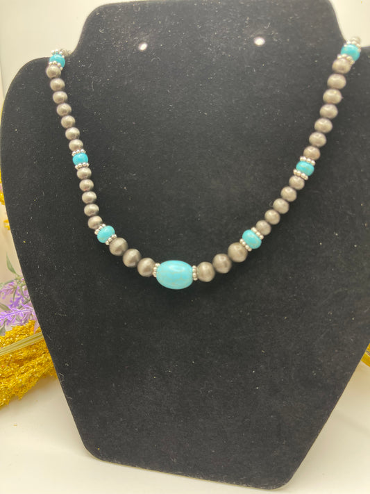 Navajo with Turquoise Bead