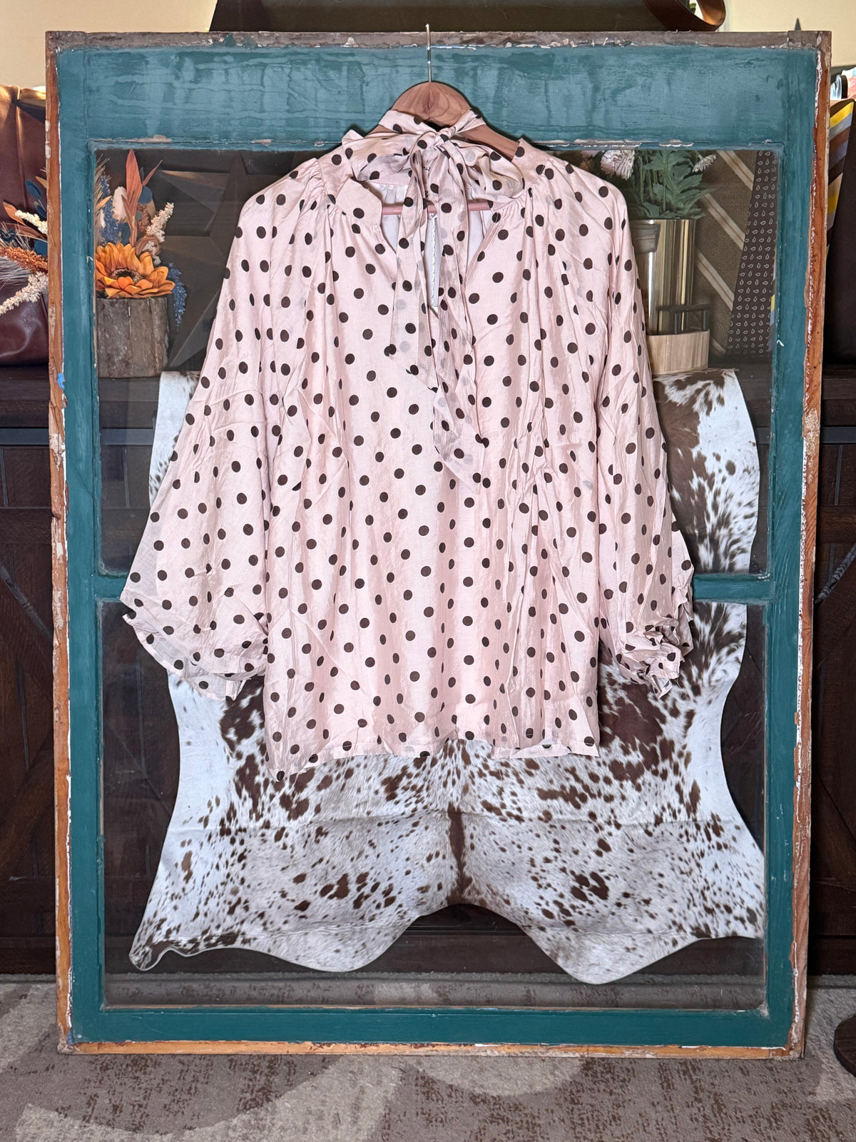 Pretty in the Prairie Polka Dot Top