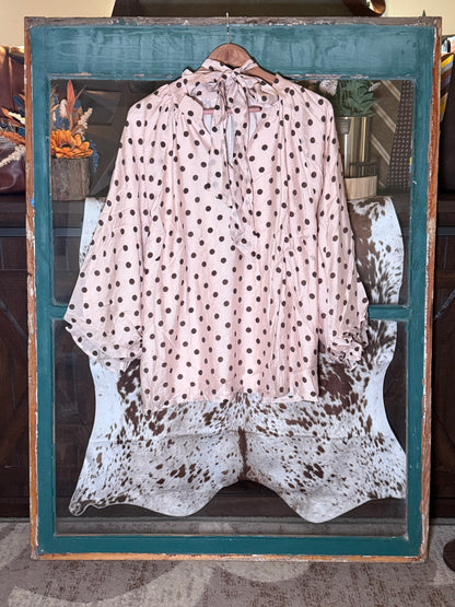Pretty in the Prairie Polka Dot Top