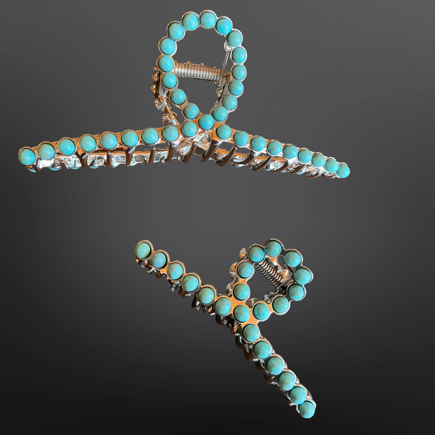 Small Turquoise Hair Clip