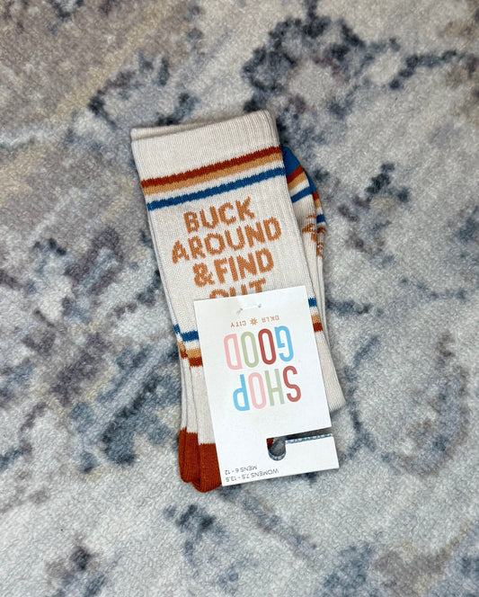 Buck Around and Find Out Western Socks