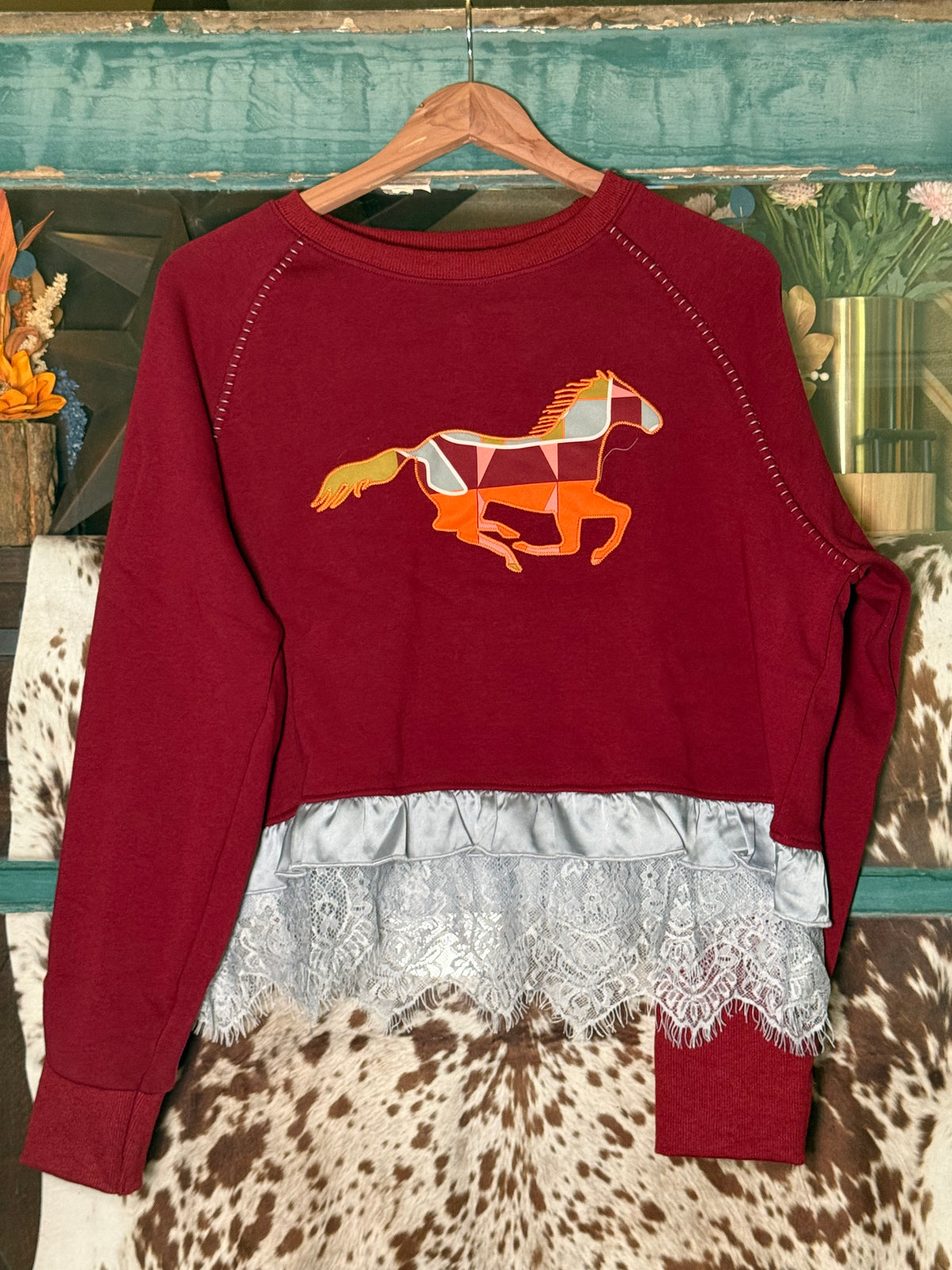 Runaway Romance Ruffle Sweatshirt